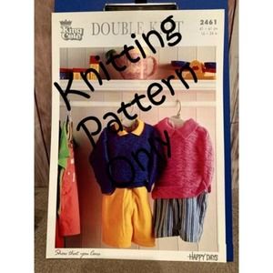 New King Cole 2461 Child Happy Days DK Sweater & Tunic Knitting Pattern